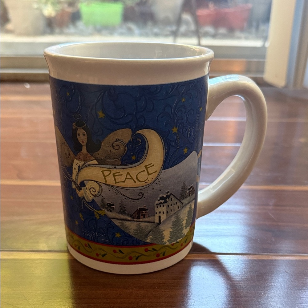 Michaels Blue and White Peace Mug